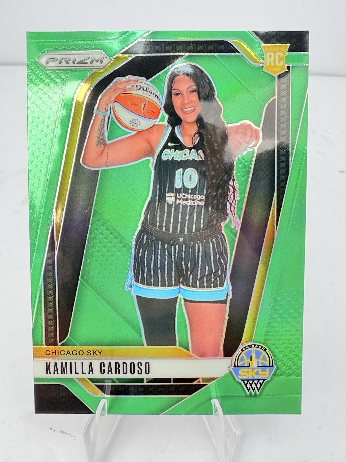 2024 Panini Prizm WNBA Kamilla Cardoso #149 Green Prizm RC Rookie
