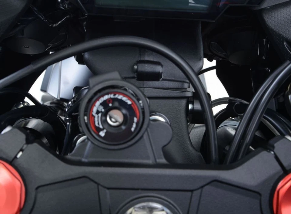 Ahorradores de bloqueo R&G Racing blancos para Kawasaki Ninja ZX10R ZX1000 2016-2024 Foto 4 de 4