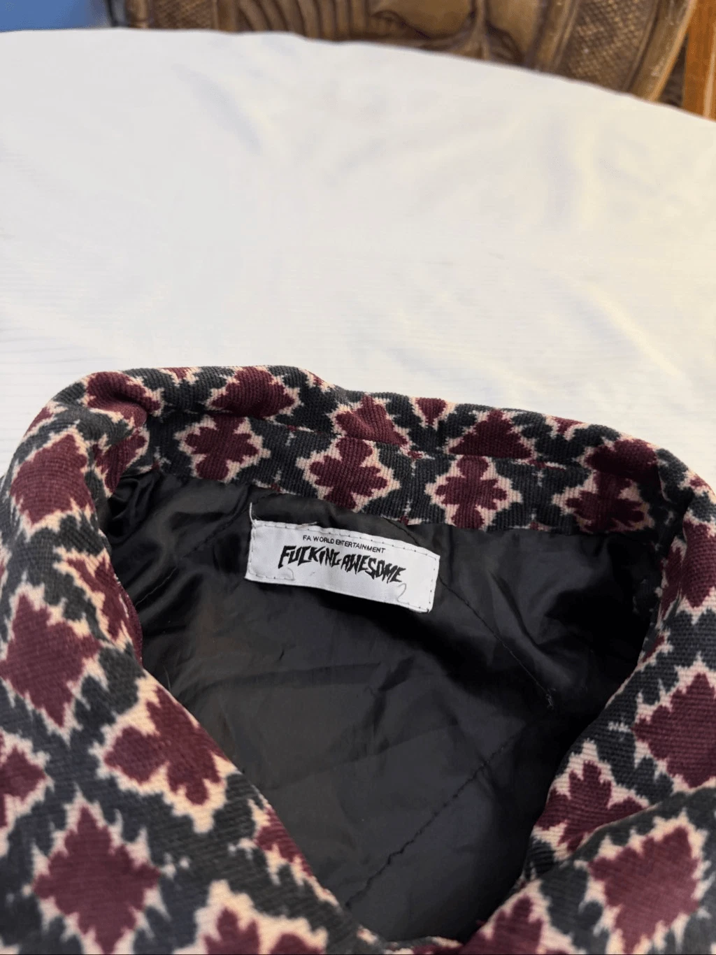 F*cking Awesome Embroidered Eyes Coaches Jacket Size XL See Measurements - product detail image 3