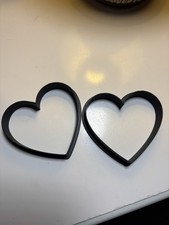 2 Pack Heart Shaped Cutters For Baking And Clay Pottery