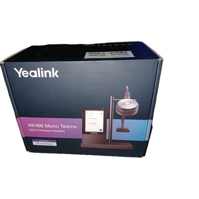 Yealink WH66 Mono Teams DECT Wireless Headset Model WHM621 New Sealed (LVR)