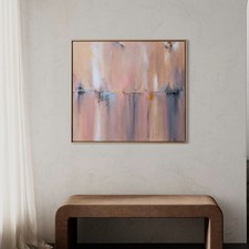 Luxuriöses Gemälde I Acrylbild 84x94 cm I Holz Eichenrahmen I Kunst Original