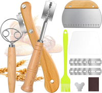 BäCkermesser Set 6-Teilig Mit Teigmesser, DäNischer Schneebesen | 10 Ersatzkling