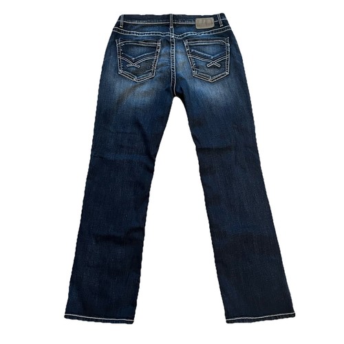 Buckle BKE Jeans Herren 34L Dark Wash Denim Derek Bootleg Stretch (Größe in Bildern) - Bild 8 von 11