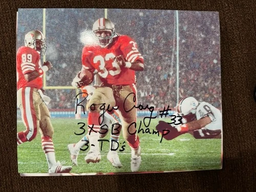 Roger Craig signed 8x10 photo Superbowl San Francisco 49ers autographed RB