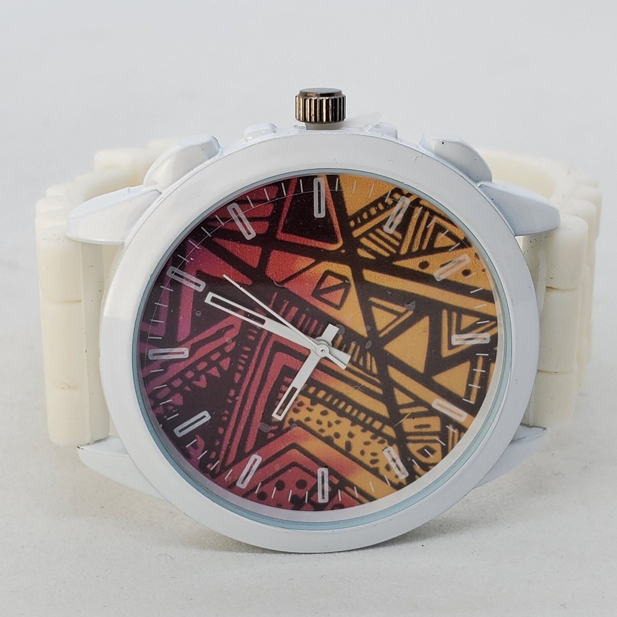 Strada Genoa Watch Women 45MM Multicolor Dial White Plastic  display picture 2