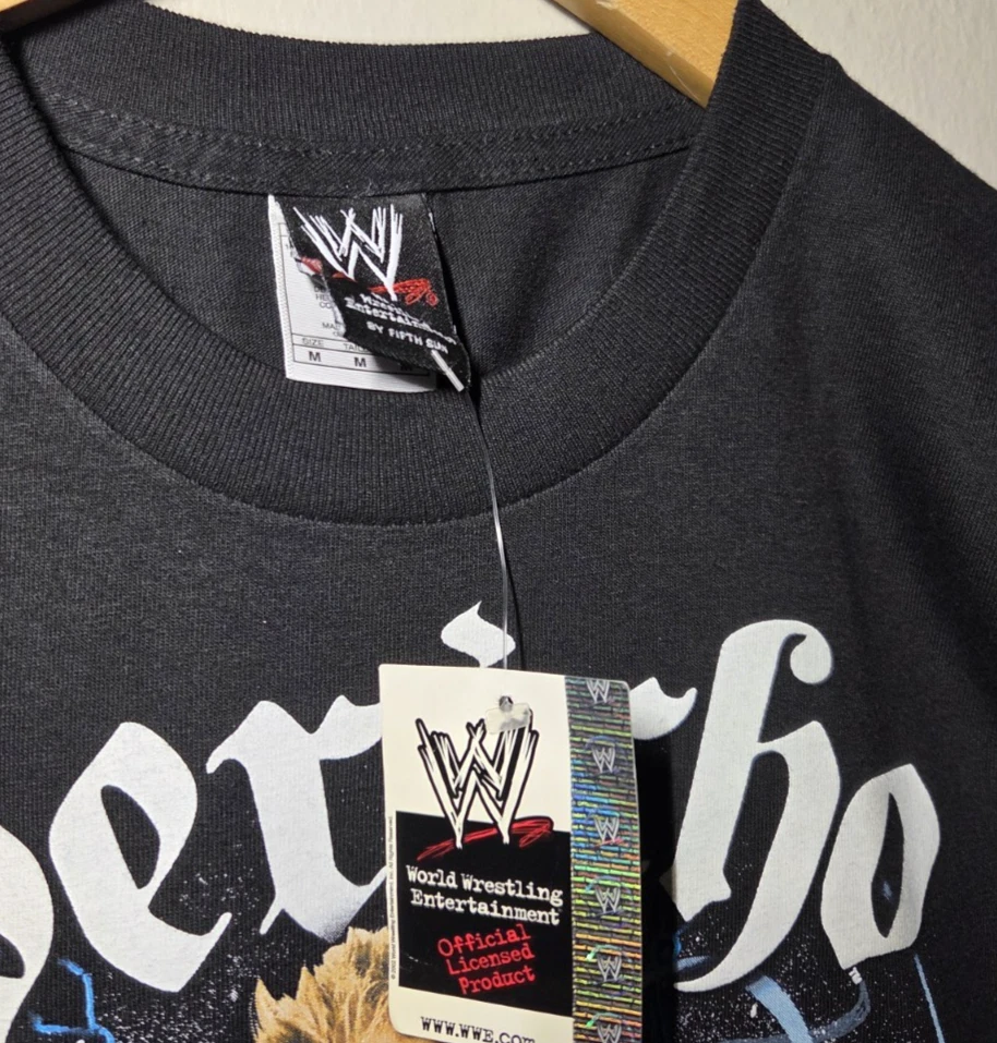 Vintage WWE Chris Jericho Tee 90s Y2K USA Wrestling Logo NEW NWT Size Medium - Image 4 of 4