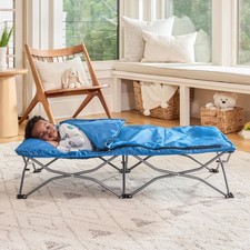 My Cot Deluxe Portable Toddler Bed, Indoor/Outdoor Kids Nap Cot with Sleeping...