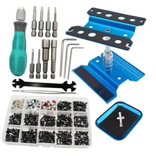 RC Car Repair Work Stand Repair Tool Set 360 Degree Rotation and 523 PCS RC 