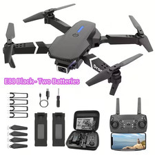 Drone With Camera 2 Batts, Foldable Great GIFT Great Fun ALL LEVELS 
