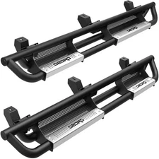 Running Boards for 2018-2026 Jeep Wrangler JL JLU 4 Door Drop Step Nerf Bars B&S