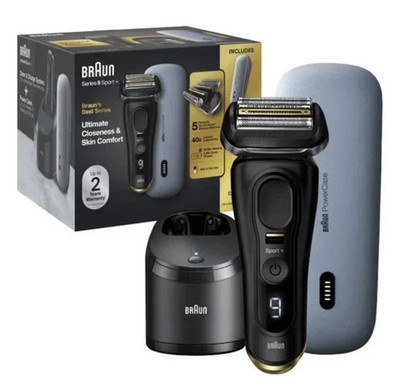 BRAUN Series 9 Sport Shaver Wet & Dry Clean & Charge System