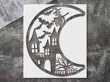 Halloween Witch Silhouette Wall Art Stencil for Spooky Decor - StencilAir