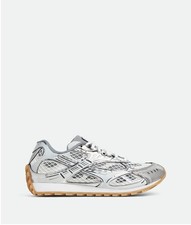 Brand New Bottega Veneta Orbit Sneakers white silver Size 8 ,10,12