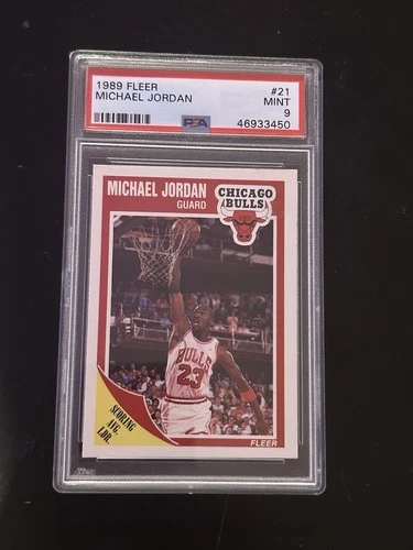 1989 Fleer #21 Michael Jordan Mint 9 PSA #46933450