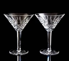 Waterford Maeve Martini Cocktail Glasses Set of 2 Elegant Vintage Crystal Signed