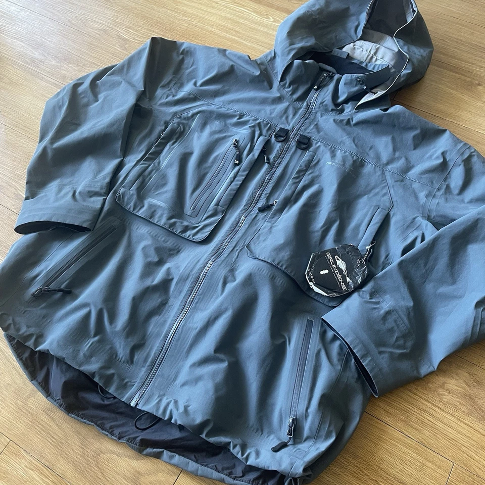 Nueva Chaqueta Grundens Oscura Y Tormentosa Azul Océano Pesca Para Hombres 3XL LEER Foto 3 de 4