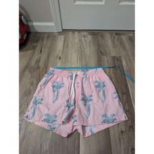 Chubbies, Large, Lotta Coladas, Pink Swim Trunks, 4" inseam, Preppy, Resort