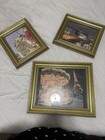 Gold Metal 4x6 Rectangle Photo Frame Set Lot of 3, Cities & Places Theme — photo 1