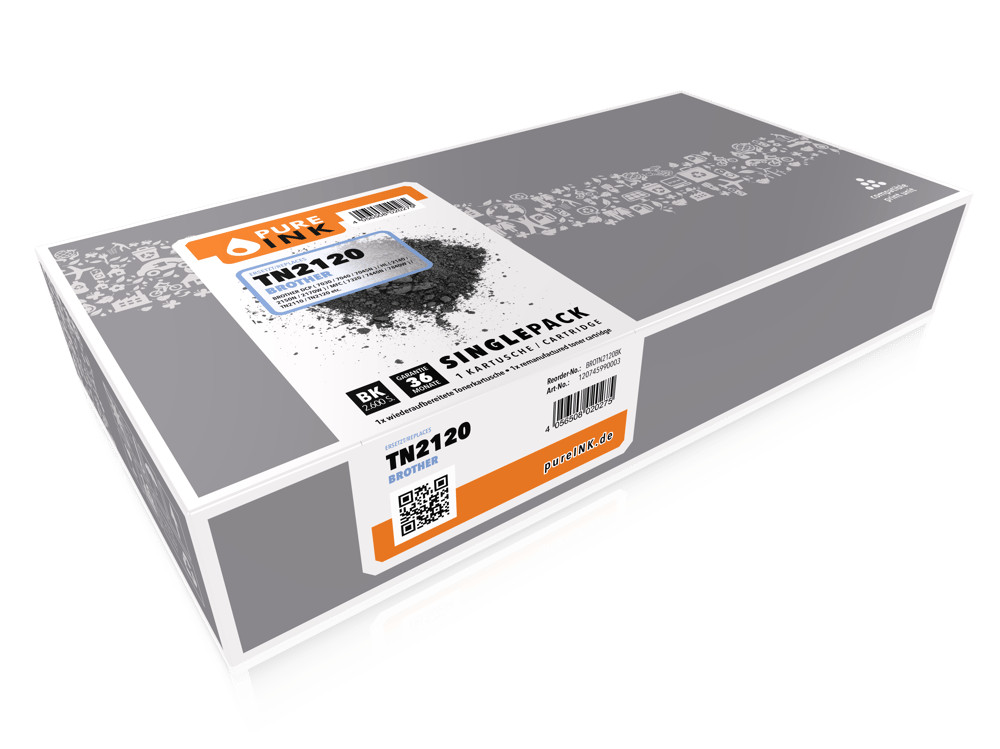 Тонер pureINK BROTHER TN2120 schwarz #1907043