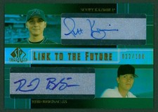 2004 SP Prospects REID BRIGNAC SCOTT KAZMIR RC Link to the Future Dual Auto /100