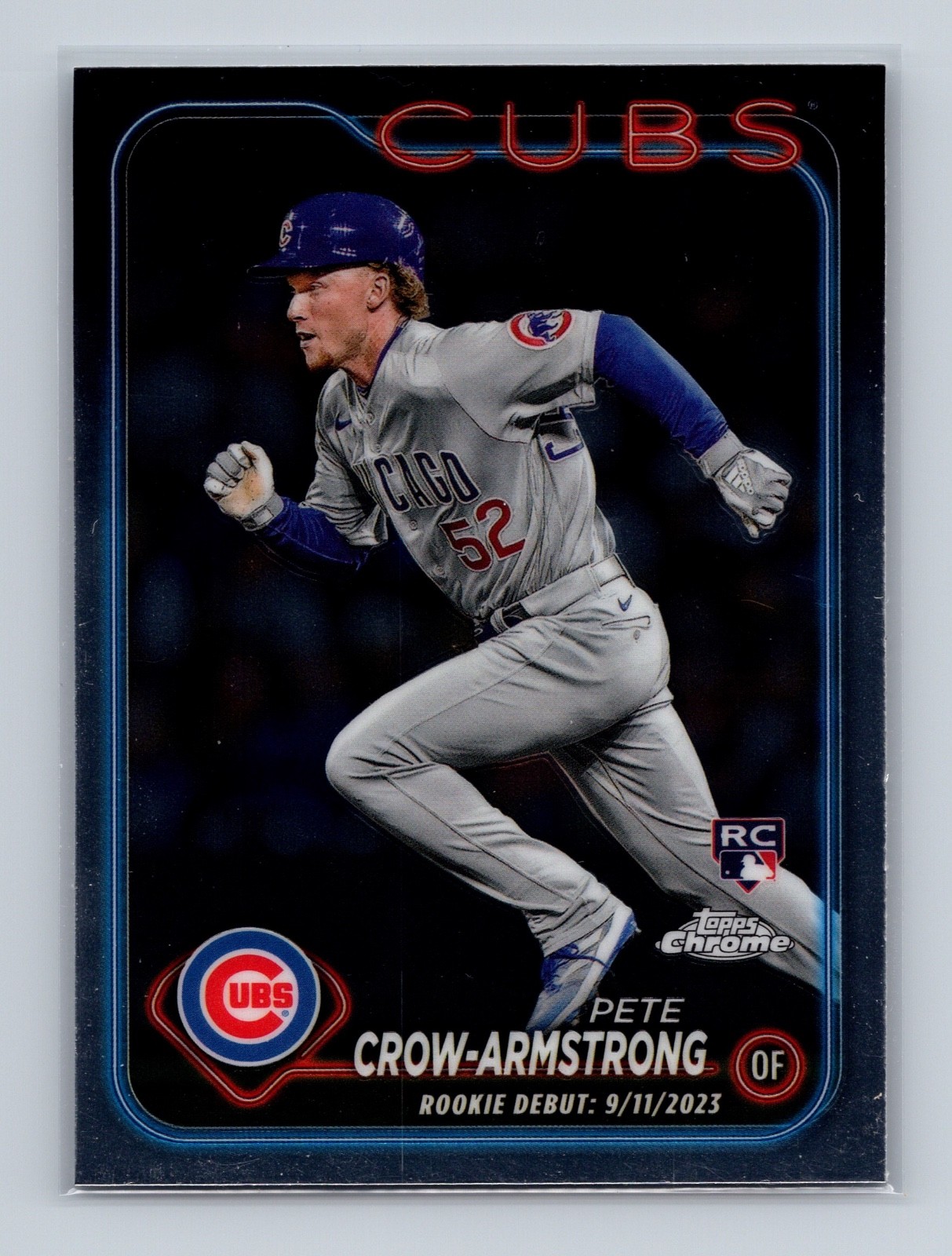 Pete Crow-Armstrong 2024 Topps Chrome Update #USC158 Rookie Debut Chicago Cubs