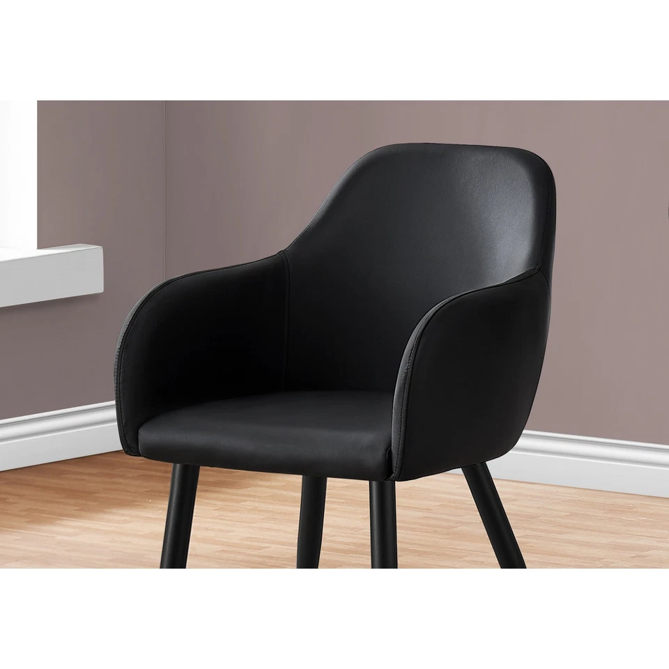 Silla de comedor Monarch Specialties, juego de 2, lateral, tapizada, cocina, comedor R Foto 4 de 4