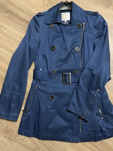 Women Jasper Conran Trench Coat Navy 38 / M / 46