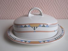 THOMAS PORZELLAN WAVE Serie EL PASO BUTTERDOSE BUTTERGLOCKE Deckel TOP-Zustand