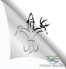 Deer Duck Fish Hunting Decal Car Truck Window Sticker