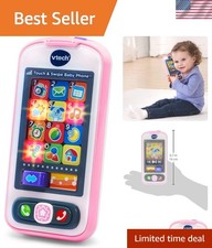 Educational Touch Screen Baby Phone, Pink - 15 Melodies  Imaginative Fun