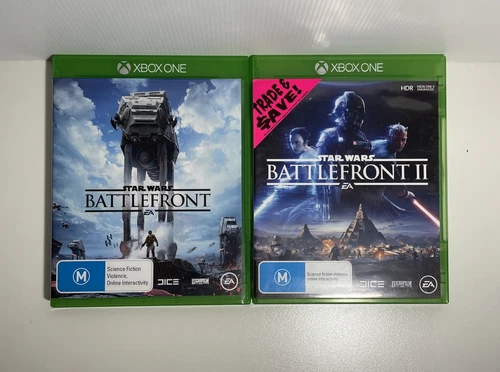 Star Wars Battlefront 1 & 2 Xbox One Games Bundle PAL AU VGC Tested Discs