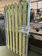 Heavy Duty Steel Galvanized Gate With Timber Uprights . 1800x1070 .. 50x3 Box