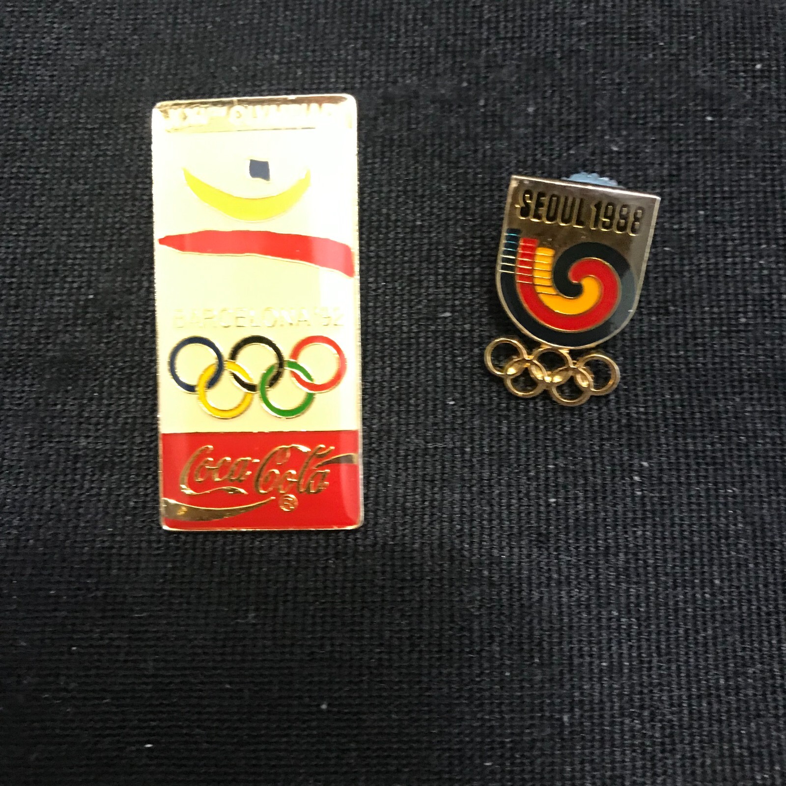 Rare Collectible Olympic Pins/ 1988 and 1992 Expired Photos