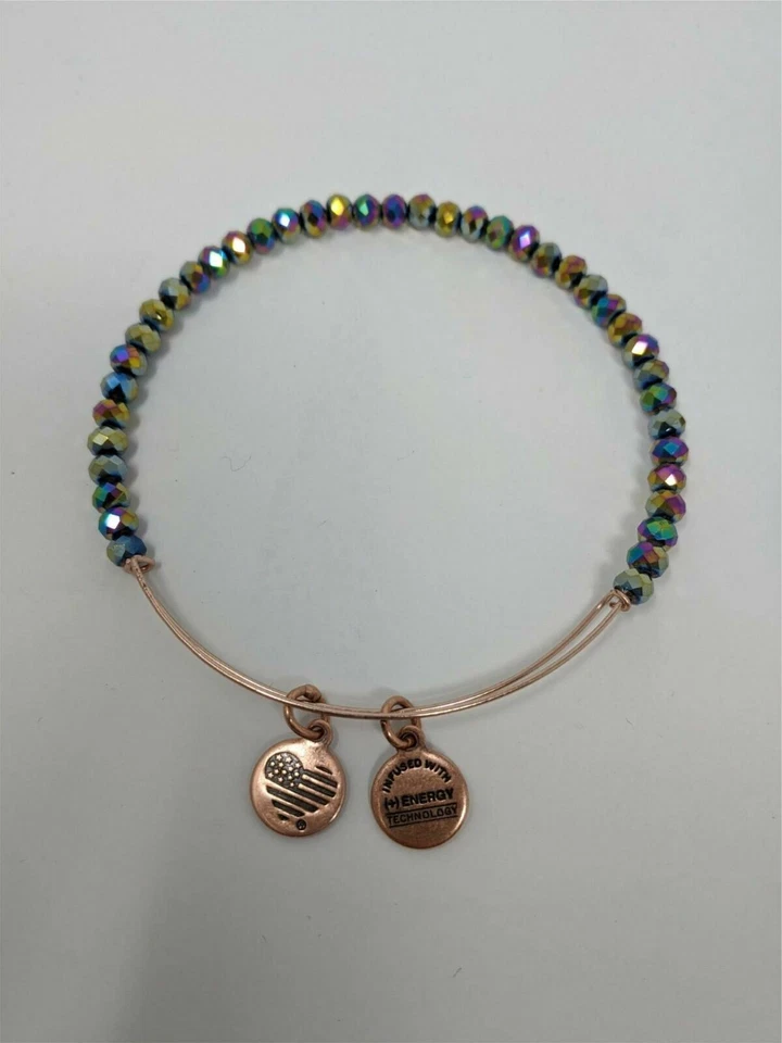 Brazaletes Alex & Ani Life is a Journey Nuevos Comienzos, 2"-3.5" - Oro Rosa Foto 4 de 4