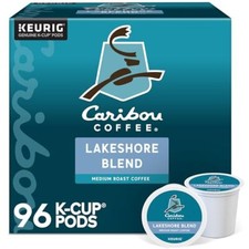 Caribou Coffee Lakeshore Blend Medium Roast 24 Count K Cup Pods Recyclable