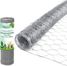 1 Inch 36Inchx50Ft Hexagonal Poultry Netting Galvanized Chicken Wire Mesh Fence 1.51 per foot