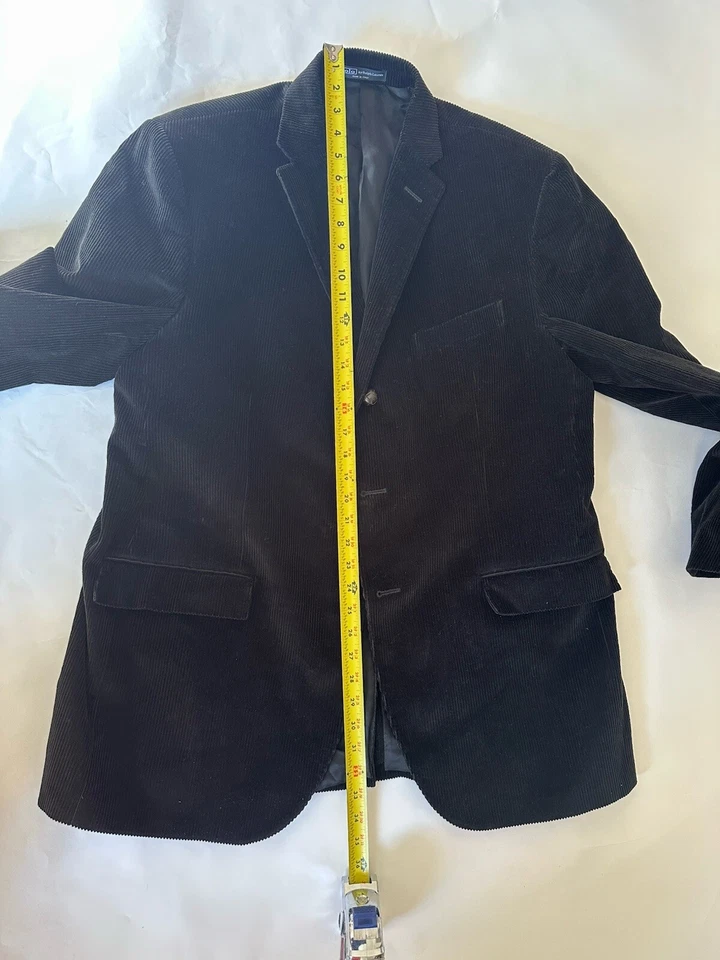 Vintage Made In Italy Polo Ralph Lauren Black Corduroy Blazer - Image 4 of 4