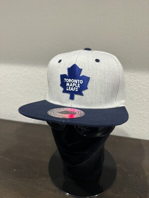 TORONTO MAPLE LEAFS RETRO THROWBACK LOGO GRAY ADULT SIZE SNAPBACK HAT NEW     