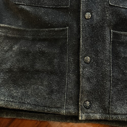 Original Tenderloin Suede Hunting Vest Sz M Timeworn Clothing The Real McCoy - Picture 6 of 10