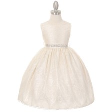 IVORY Size 14 Flower Girl Dress Bridesmaid Birthday Recital Graduation Formal