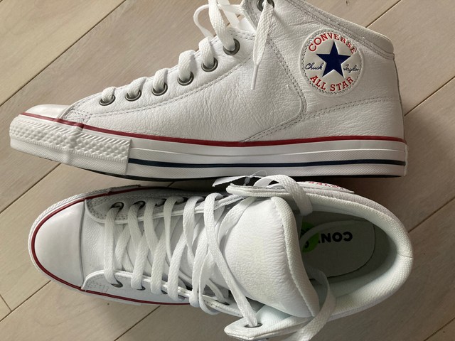 converse chuck taylor white leather mens