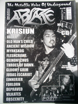 ABLAZE Nr.32 - KRISIUN VADER FLESHCRAWL FORLORN VILKATES ISCARIOT   BLACK METAl