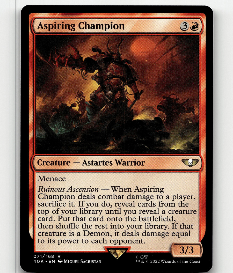 magnus the red mtg card Magnus the Red MTG - Warhammer 40,000 Commander #131 (English)
