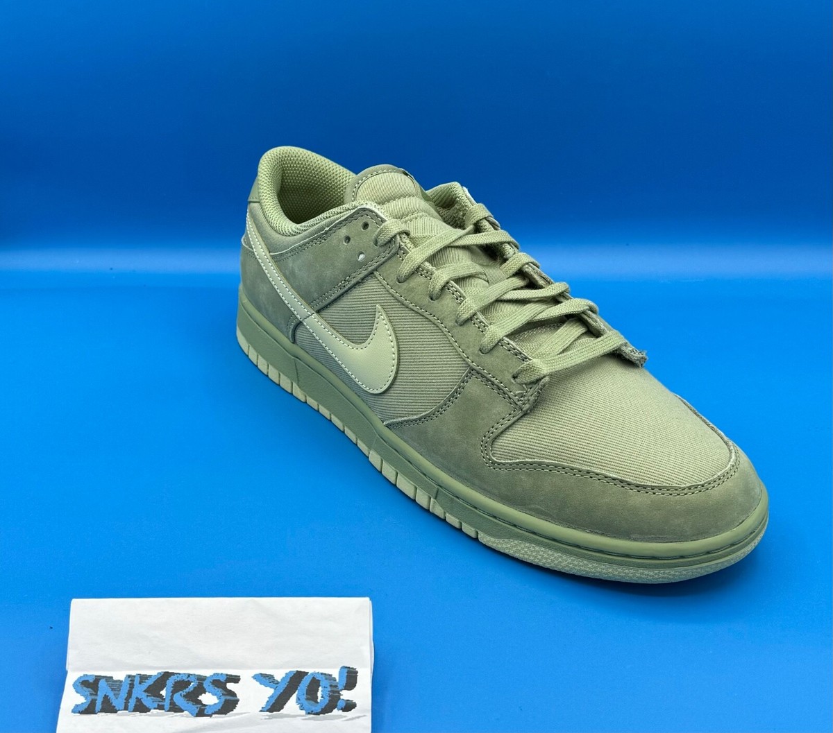 スニーカー Nike Dunk Low Retro Premium FB8895-300 Nike Dunk Low Retro Premium Oil Green Olive Aura (FB8895-300