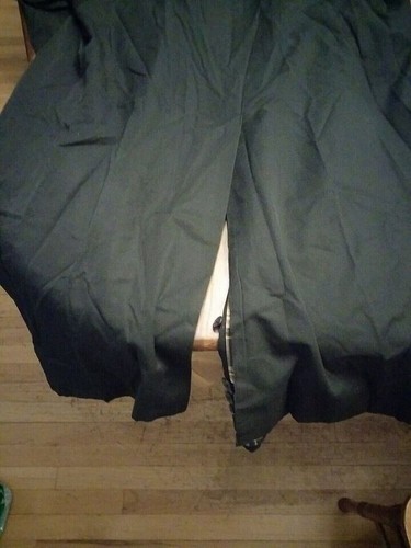 Mens Adolfo Black Over Coat with a plaid lining and split back tail - Picture 7 of 15