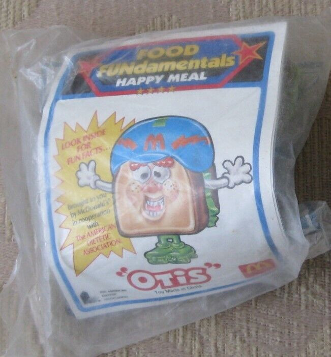 1992 McDonald's Food Fundamentals Otis Sandwich Changeable / Transformer MIP