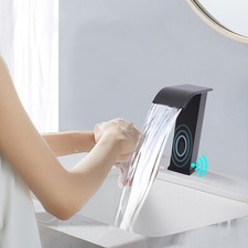 Wasserfall Bad Waschtischarmatur heißes/kaltes Wasser Infrarot Sensor Wasserhahn