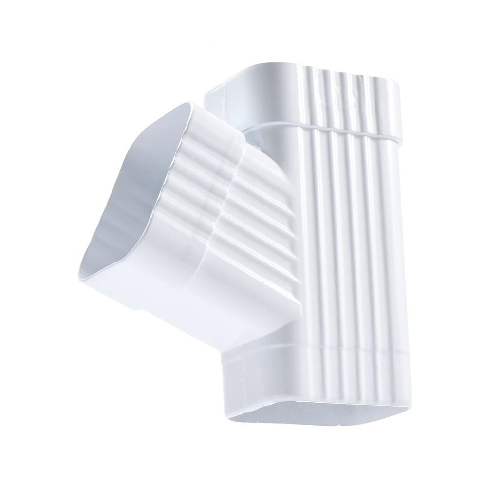 Y Type Downspouts Square Oblique Tee Downspout Adapter Gutter Outdoor