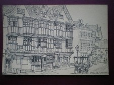 POSTCARD BRISTOL THE LLANDOGER TROWL PENCIL SKETCH
